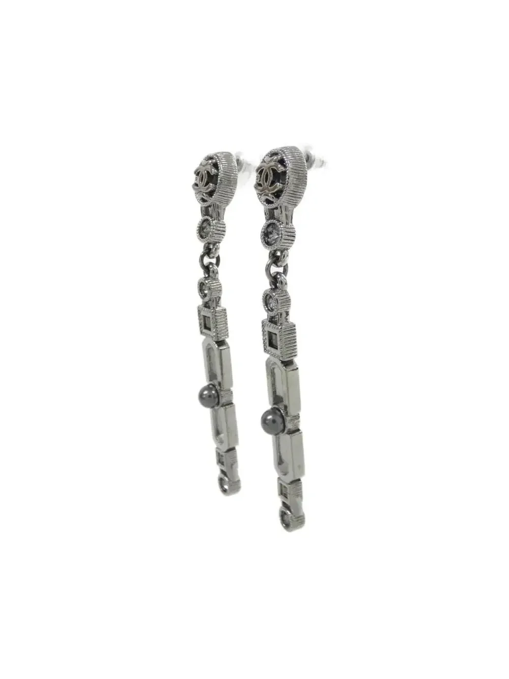 Chanel Earrings Silver-Tone Metal #327497C90B